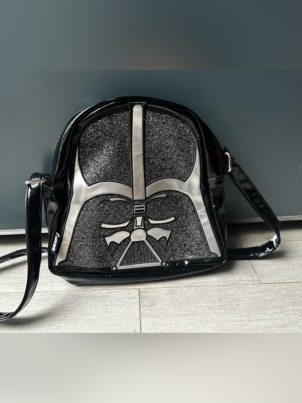 Disney Store Star Wars Darth Vader Helmet Crossbody Bag Purse Faux Leather